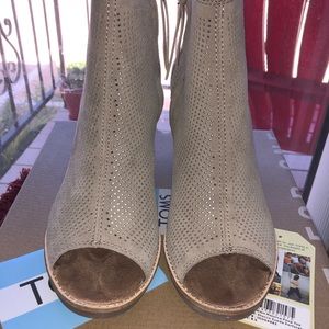 Toms Peep Toe Booties